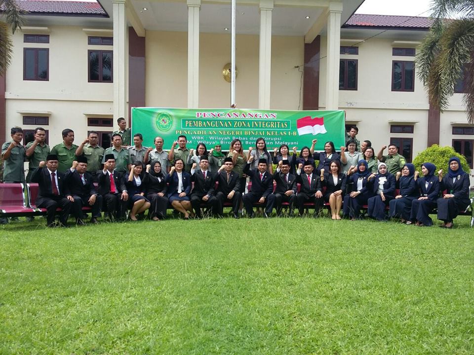 PEMBUKAAN PENCANANGAN PEMBANGUNAN ZONA INTEGRITAS PADA PENGADILAN NEGERI BINJAI KLAS IB