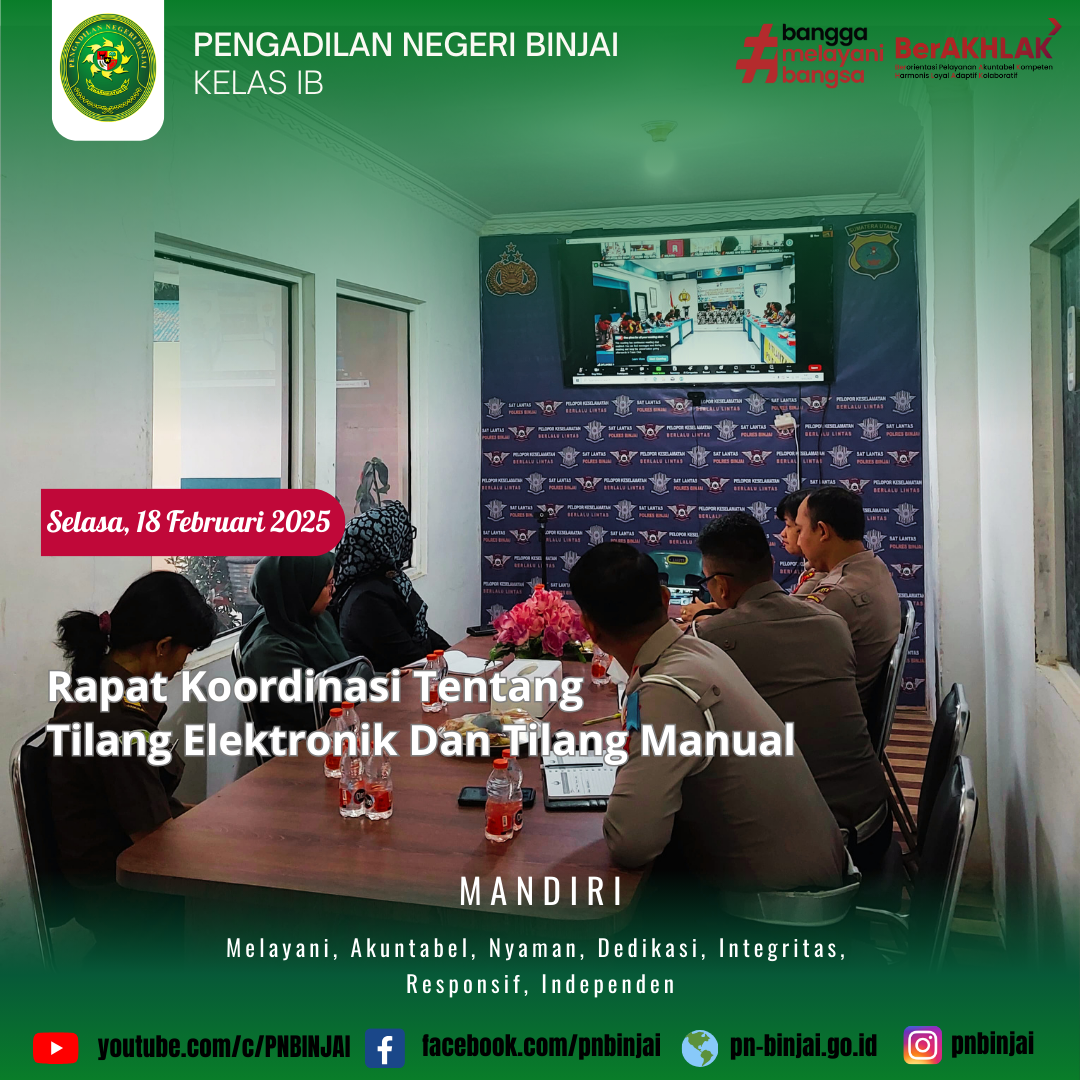 Rapat Koordinasi Tentang Tilang Elektronik Dan Tilang Manual