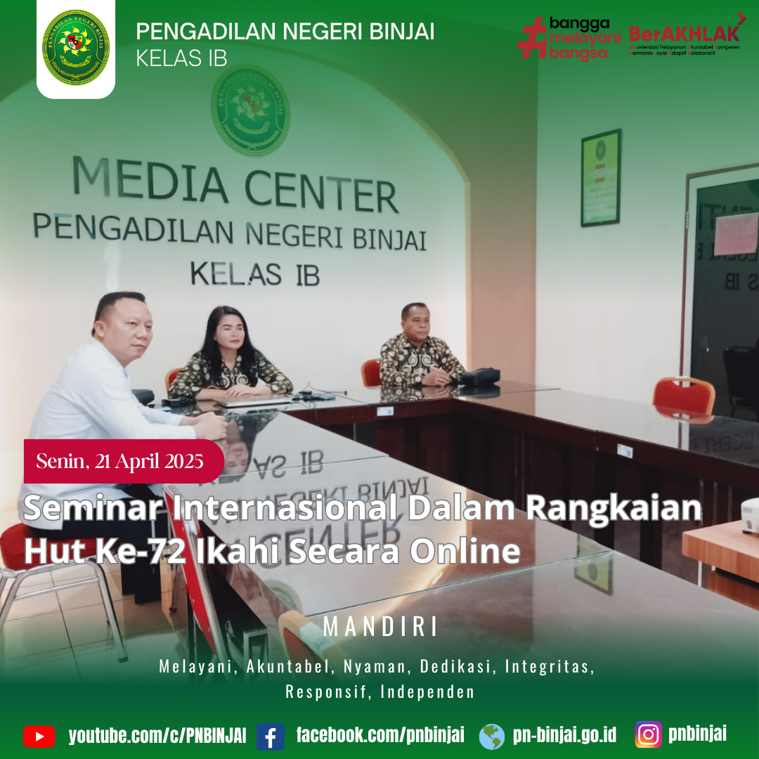 Seminar Internasional dengan Tema “Penegakan Hukum Terhadap Contempt of Court" Seminar Internasional dengan Tema “Penegakan Hukum Terhadap Contempt of Court