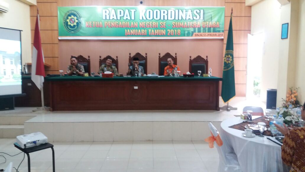 RAPAT KOORDINASI KETUA PENGADILAN NEGERI SE SUMATERA UTARA