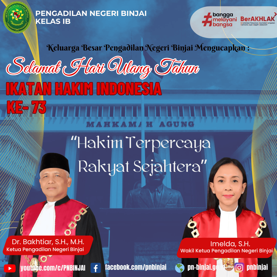 Selamat Hari Ulang Tahun ke-73 Ikatan Hakim Indonesia