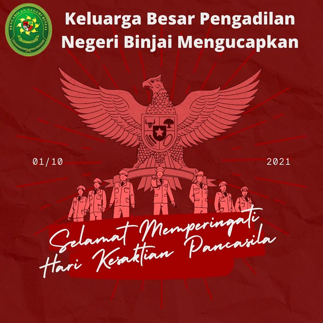 SELAMAT MEMPERINGATI HARI KESAKTIAN PANCASILA 2021