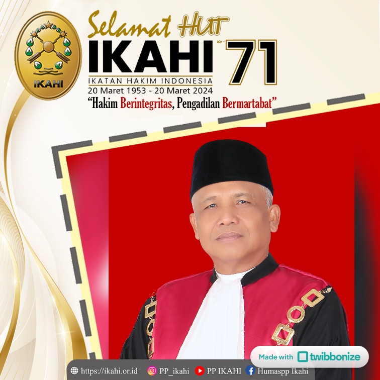 Selamat HUT KE-71 IKAHI