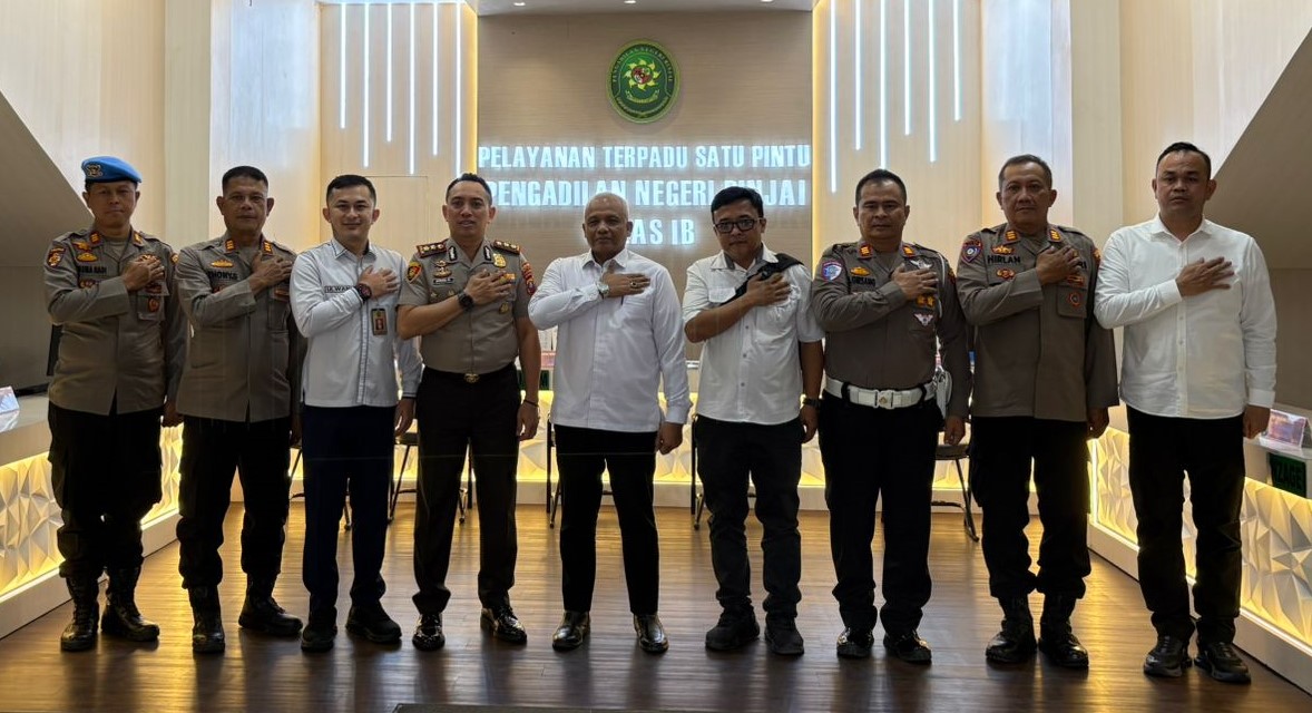 Kapolres Binjai Kunjungi Pengadilan Negeri Binjai